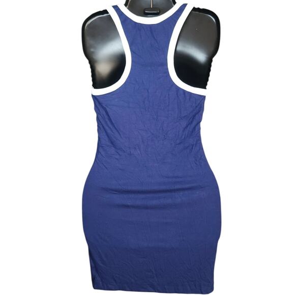 Solid & Striped The Blair Minidress‎ Women sz S Baby Rib Modal Dk Lapis Blue NWT - Picture 3 of 5